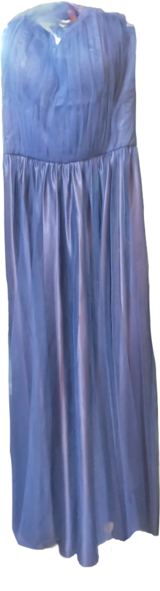 Blue A-line Gown
