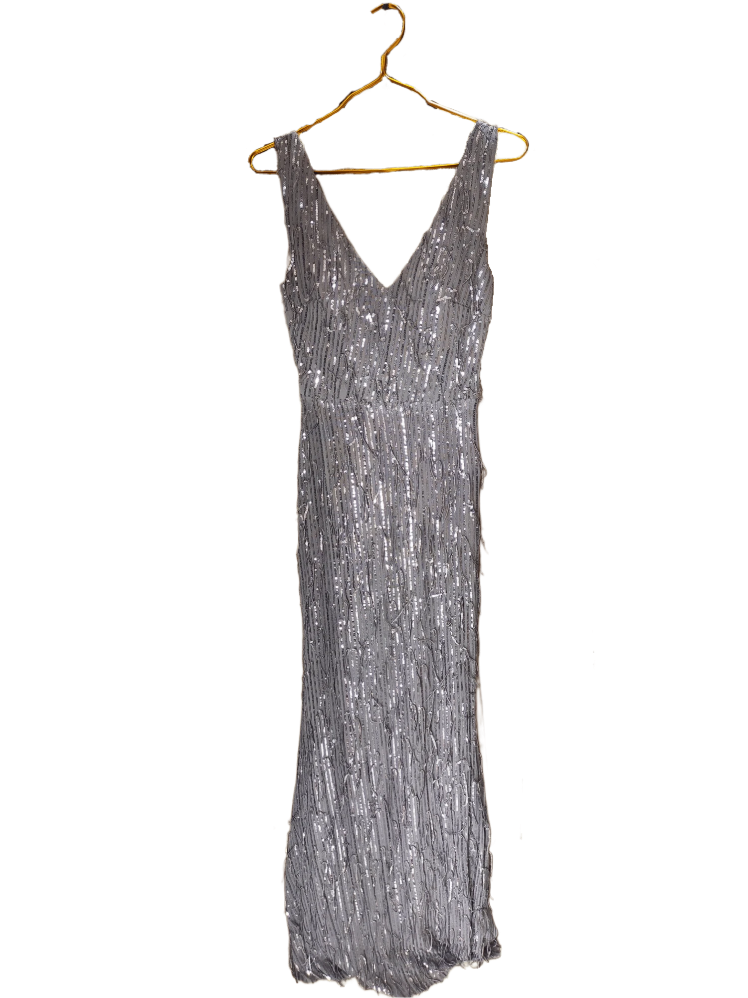 Silver Sequined Gown